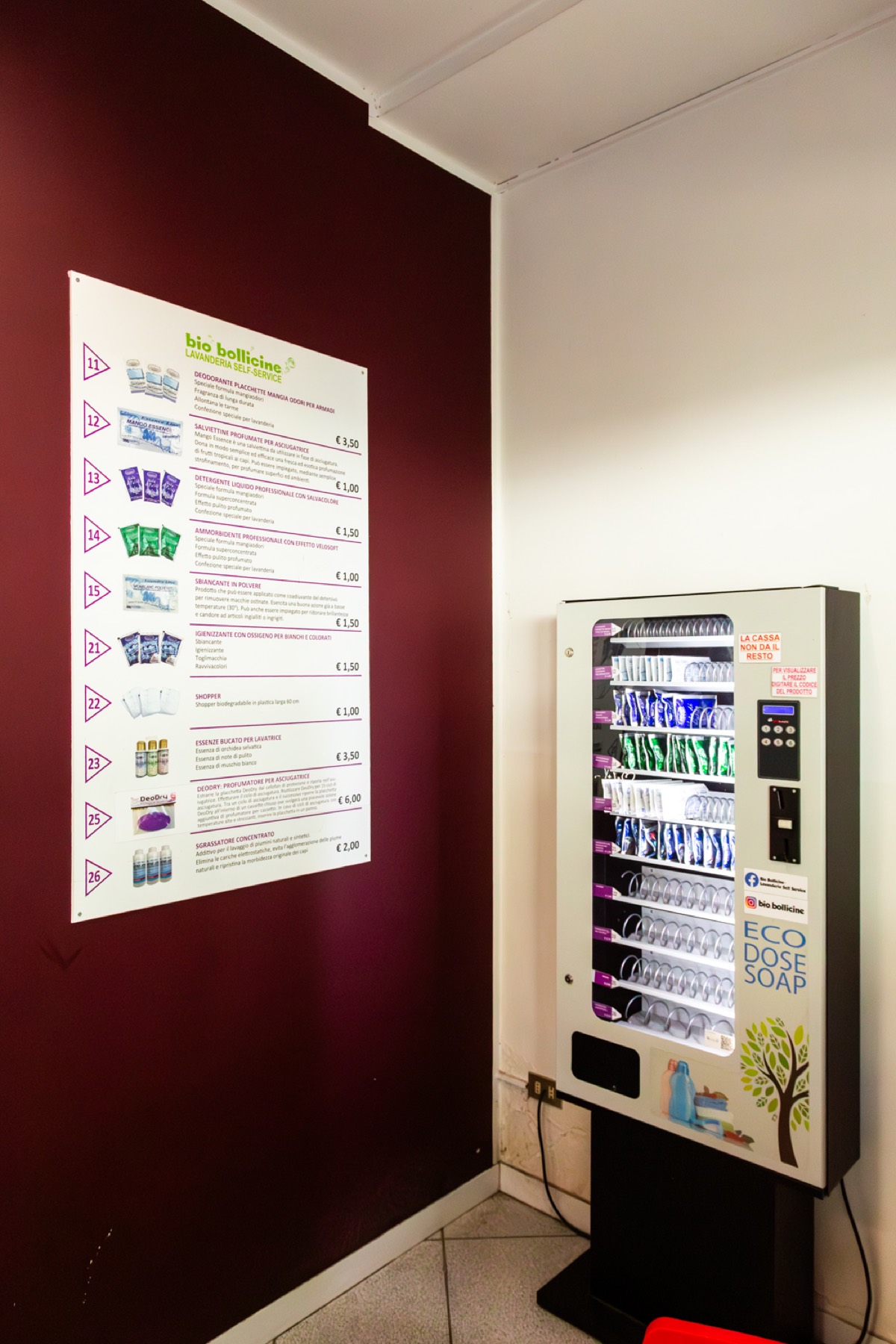 Listino dei prodotti bio disponibili al distributore